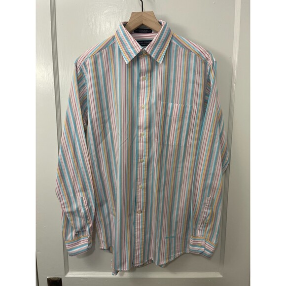 Daniel Cremieux Collection Men's Colorful Stripe Button Up Shirt Size S - Picture 1 of 9